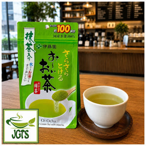 (ITO EN) Oi Ocha Sarasara Green Tea with Matcha - Served hot at teashop