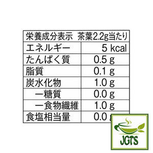 Ichibancha - Sayama Tea Bags - Nutrition information (tea leaves)