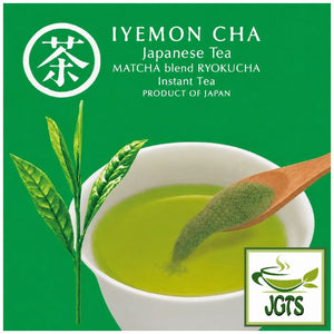 (Iyemon) Instant Ryokucha Green Tea Sticks with Matcha - Fresh brewed in cup