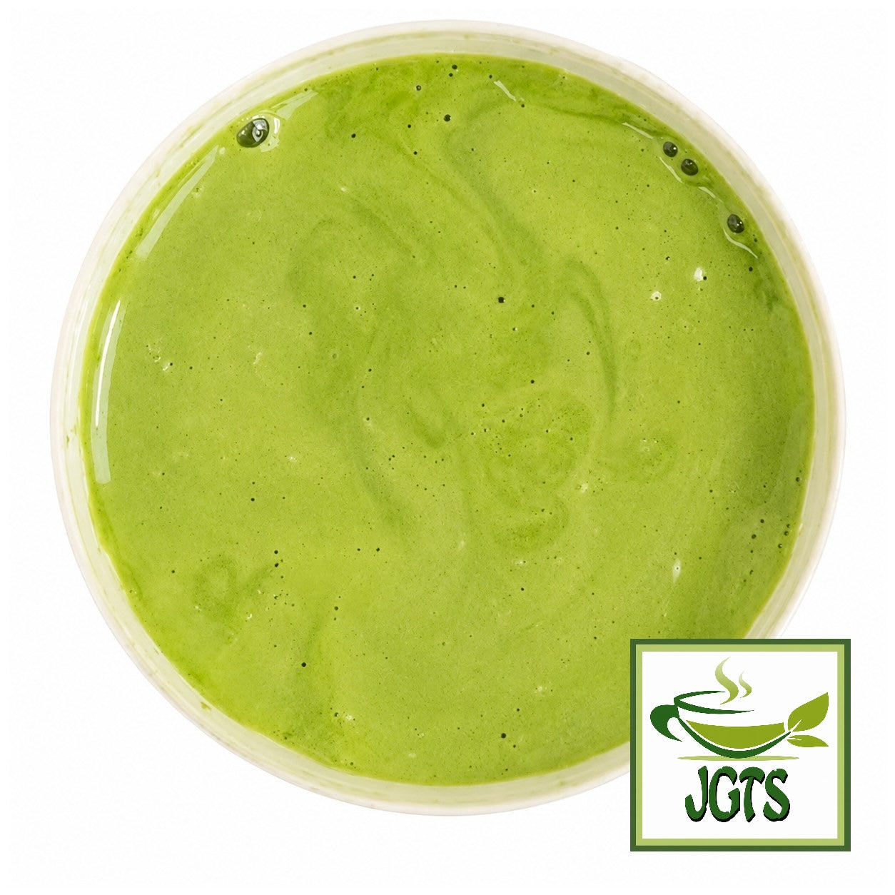 (Iyemon) Koicha Matcha Latte - Matcha latte in cup