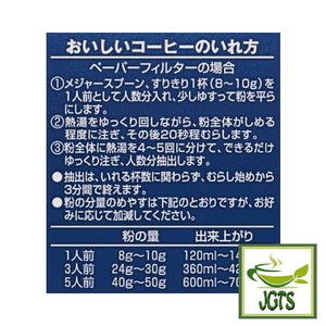 KEY DOORS+ Special Blend (LP) Coffee Beans - Instructions to drip brew key coffee beans (J)