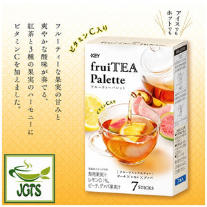 (KEY) Coffee FruiTEA Palette Fruit Mix Tea 7 Sticks - Key Fruity flavored tea