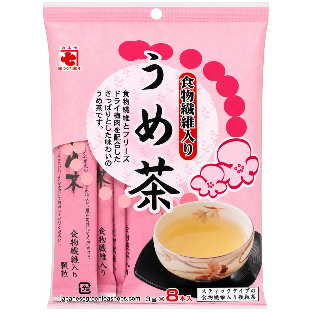 Kaneshichi Umecha with Dietary Fiber 8 Sticks