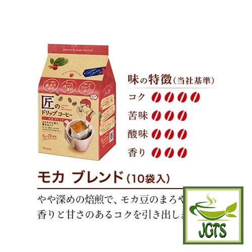 Kataoka Bussan Takumi No Mocha Blend Drip Coffee - Flavor chart