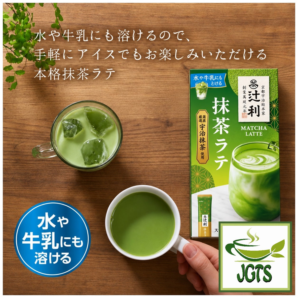 Kataoka Bussan Tsujiri Matcha Latte Sticks - easily enjoy hot or over ice