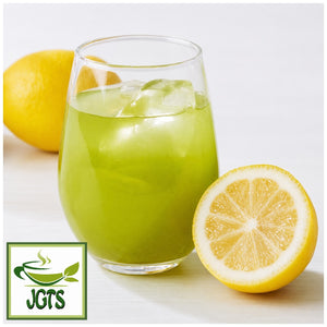 Kataoka Tsujiri - Green Lemon Tea with Uji Matcha and Honey (Sticks) - Served over ice with fruit