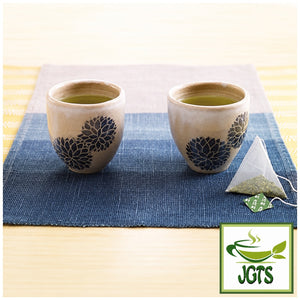 Kataoka Tsujiri Sencha Tea Bags 20 Pack - Sencha brewed in cup