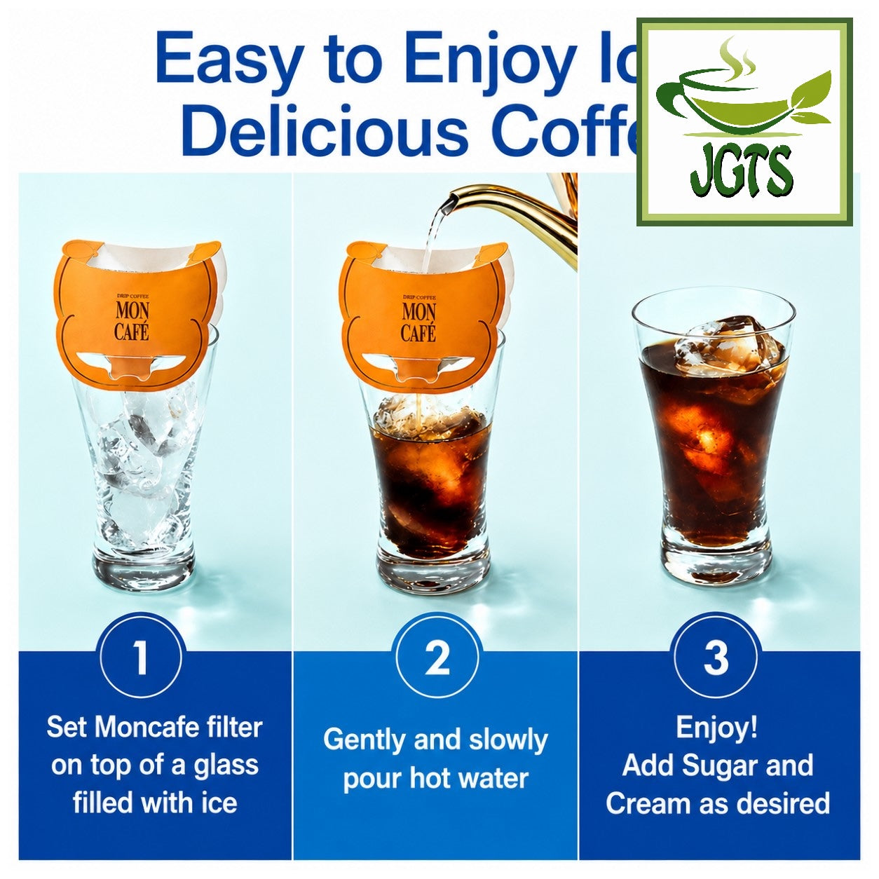 (Kataoka) - Drip Coffee Mon Cafe Variety Pack - How to brew ice coffee
