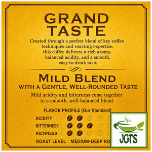 Key Coffee Grand Taste Mild Blend Drip Coffee- Coffee flavor chart (E)