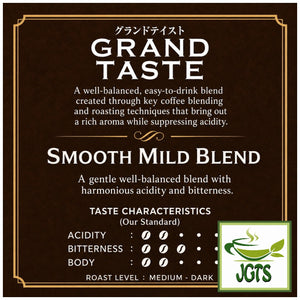 Key Coffee Grand Taste Mild Blend Ground Coffee - hot Coffee in Cup - Coffee flavor chart (E)