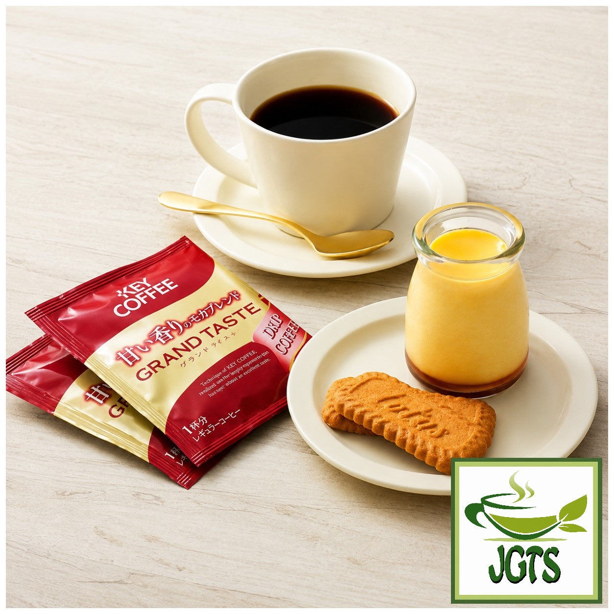 Key Coffee Grand Taste Mocha Blend Drip Coffee - Brewed in a cup served with snacks