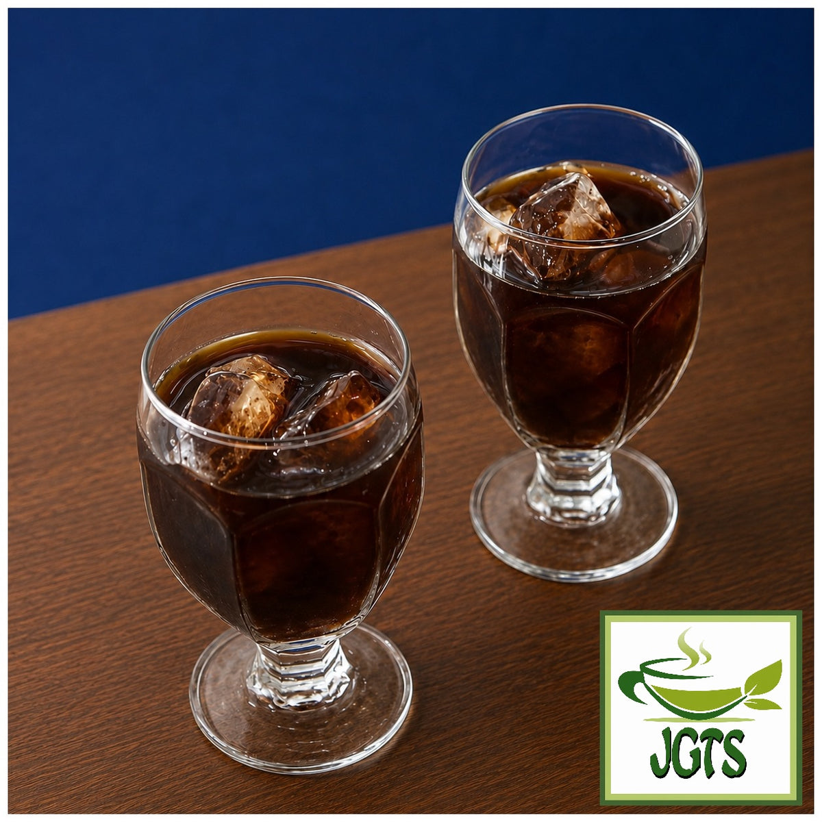 Key Coffee Grand Taste Rich Blend Drip Coffee - Iced Coffee in two glasses