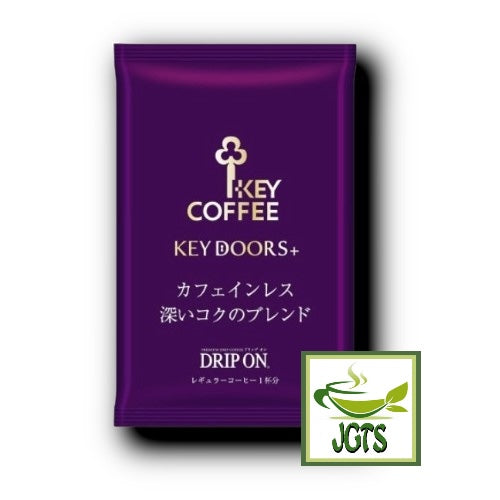 Key Coffee KEY DOORS Caffeine-free Deep Rich Blend Drip On Coffee - Individually wrapped drip type coffee packet
