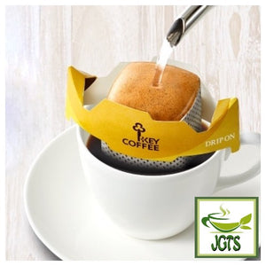 Key Coffee KEY DOORS Drip On Low Caffeine Mild Blend - Drip on coffee filter on cup brewing