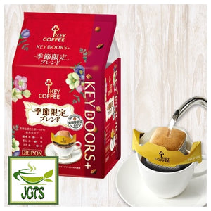 Key Coffee KEY DOORS Drip On (Limited) Seasonal Blend - Package and drip in cup
