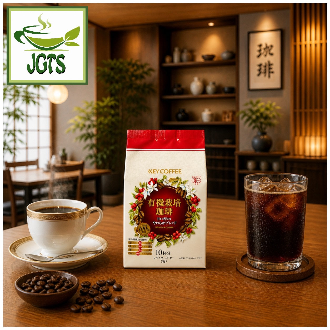 Key Coffee Organically Grown Sweet Aroma - Served hot and cold over ice