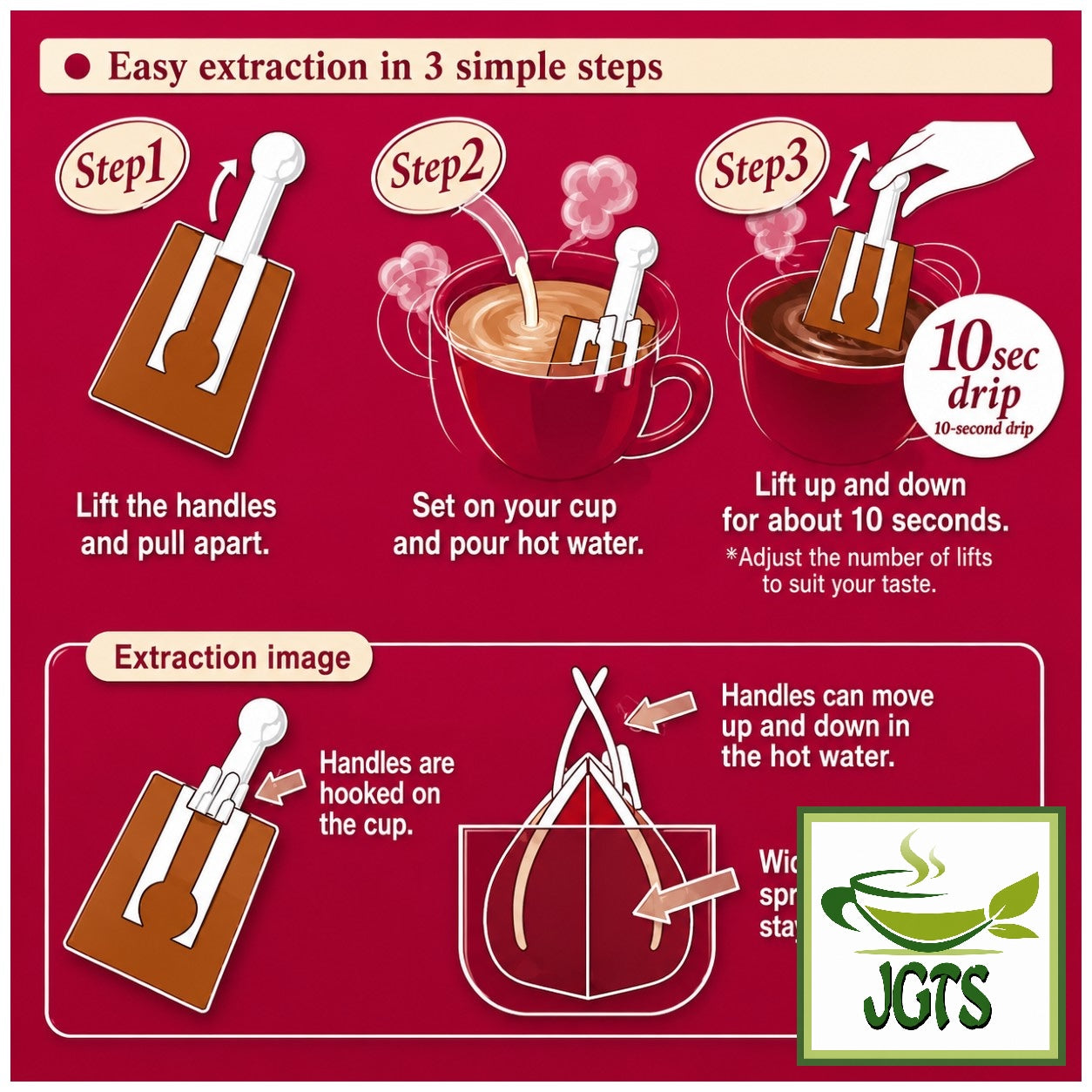 (Key Coffee) - KEY DOORS JET BREW Seasonal Blend Drip Coffee- Jet brew in 10 seconds