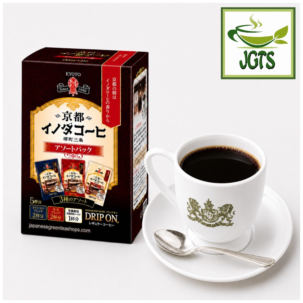 (Key Coffee) Drip On Kyoto Inoda Coffee Assorted Pack - Fresh brewed in cup with box
