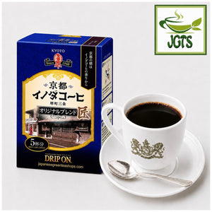 (Key Coffee) Drip On Kyoto Inoda Coffee Original Blend - Box and coffee served hot in cup