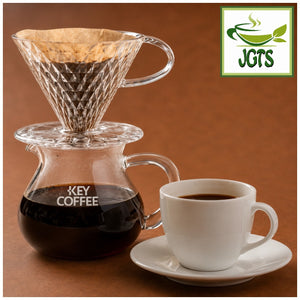 (Key Coffee) Grand Taste Mocha Blend Ground Coffee - Hand brewed Blue Mountain coffee with a mug