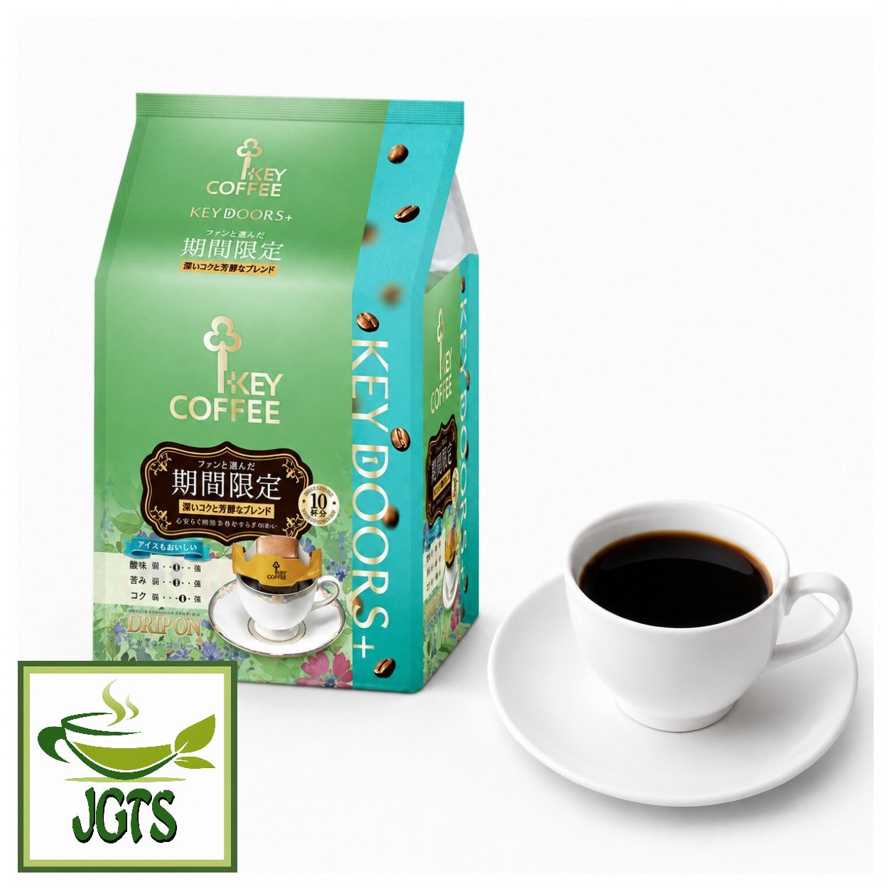(Key Coffee) KEY DOORS Drip On Limited Time Deep Rich Blend - Brewed in cup