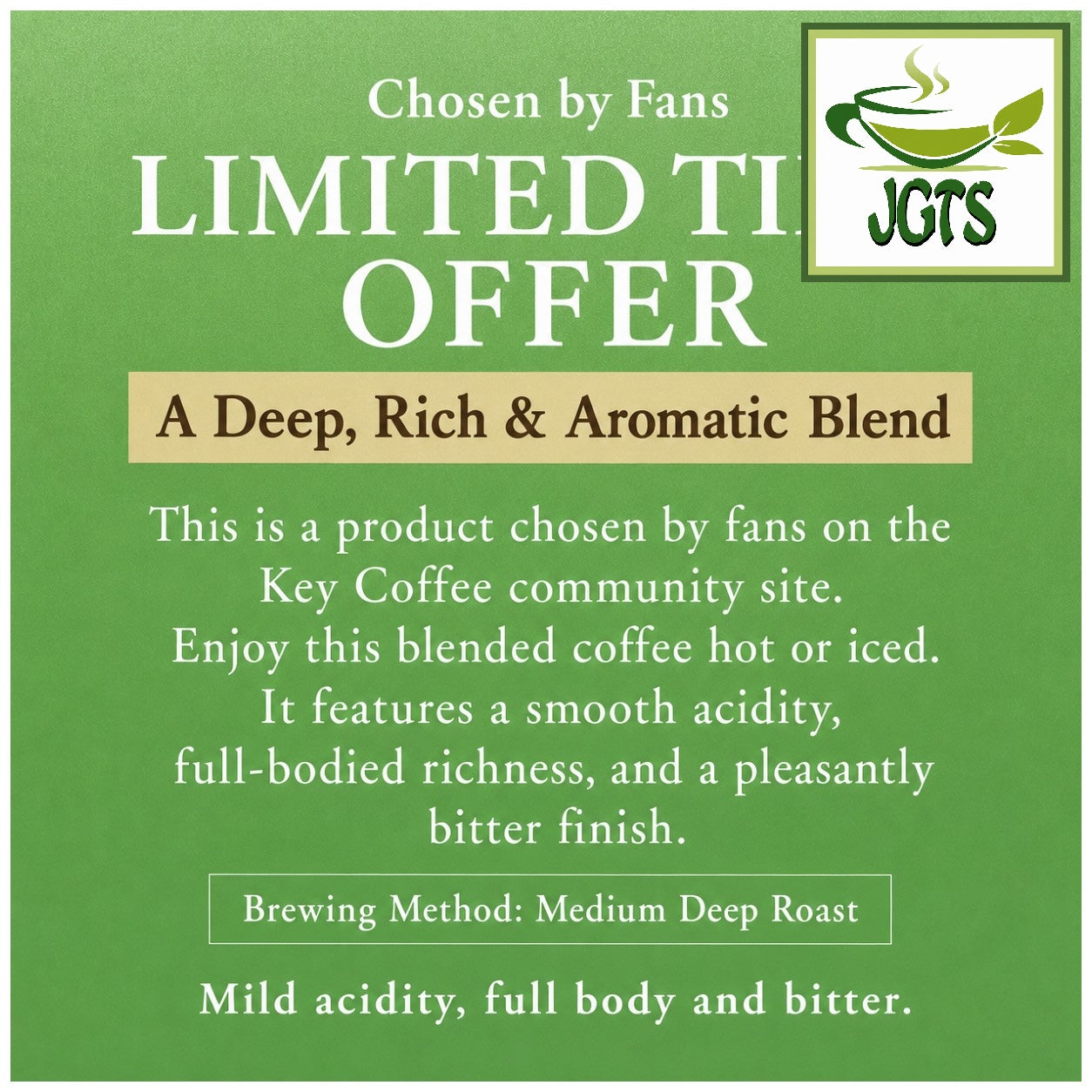 (Key Coffee) KEY DOORS Drip On Limited Time Deep Rich Blend - Limited time deep rich blend (E)