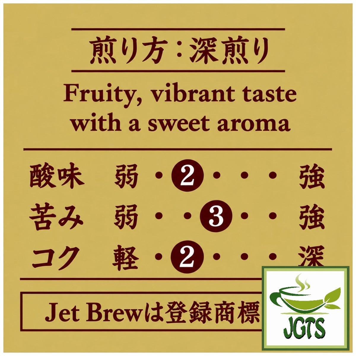 (Key Coffee) KEY DOORS JET BREW Drip Coffee Ethiopia Mocha - Coffee blend flavor chart