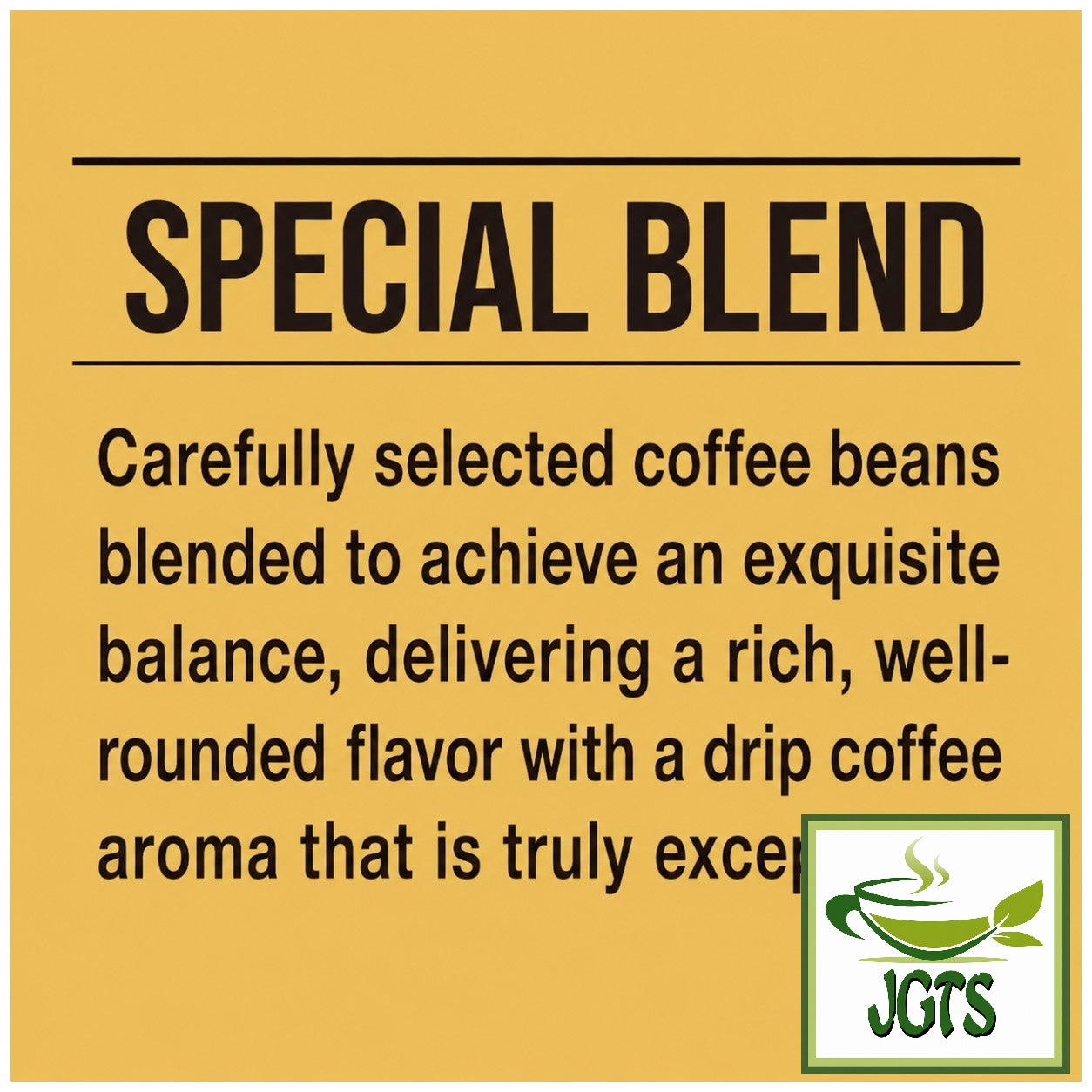 (Key Coffee) Special Blend Instant Coffee - Rich Taste with Bitterness and Acidity balance (E)