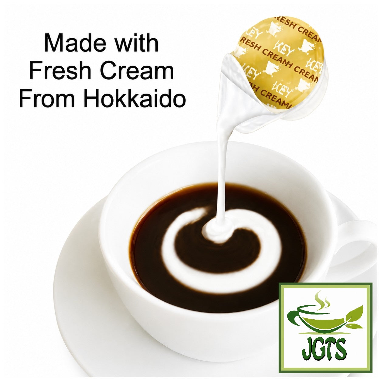 (Key) Creamy Fresh Cream Coffee Creamer 15 Servings - Cream from Hokkaido