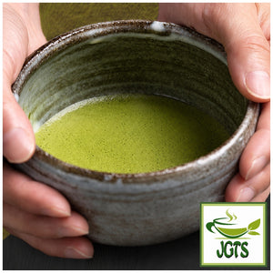 (Kippoya) Kiwami Organic Matcha - Matcha served in bowl