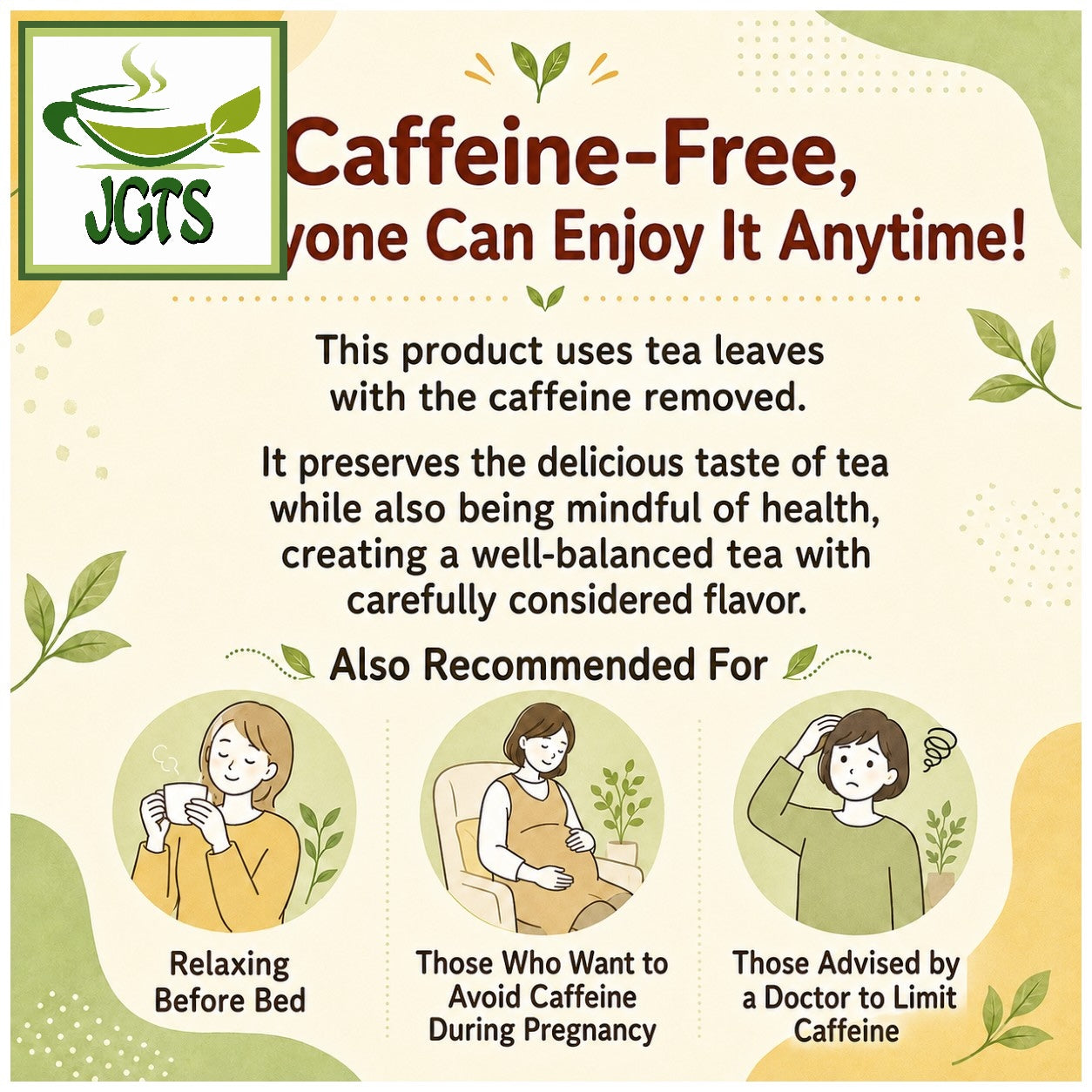 Kunitaro Moomin Decaffeinated Green Tea Bags - Caffeine free (E)