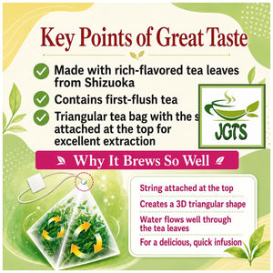 Kunitaro Moomin Decaffeinated Green Tea Bags - Key points of great taste (E)