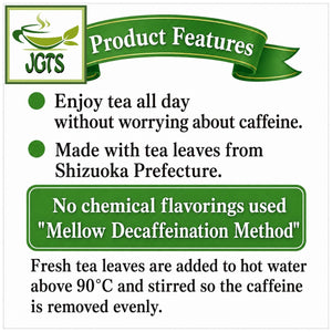 Kunitaro Moomin Decaffeinated Green Tea Bags - Product features (E)