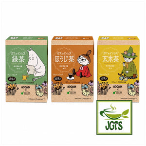 Kunitaro Moomin Decaffeinated Houjicha Roasted Green Tea Bags - 3 blends of Kunitaro green tea