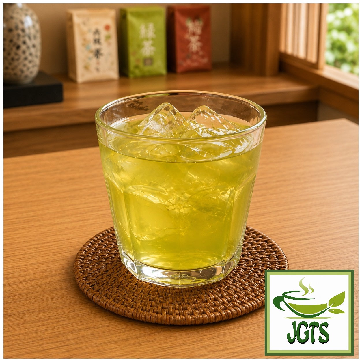 Kunitaro Uji Matcha Green Tea Bags (Value Pack) - served over ice