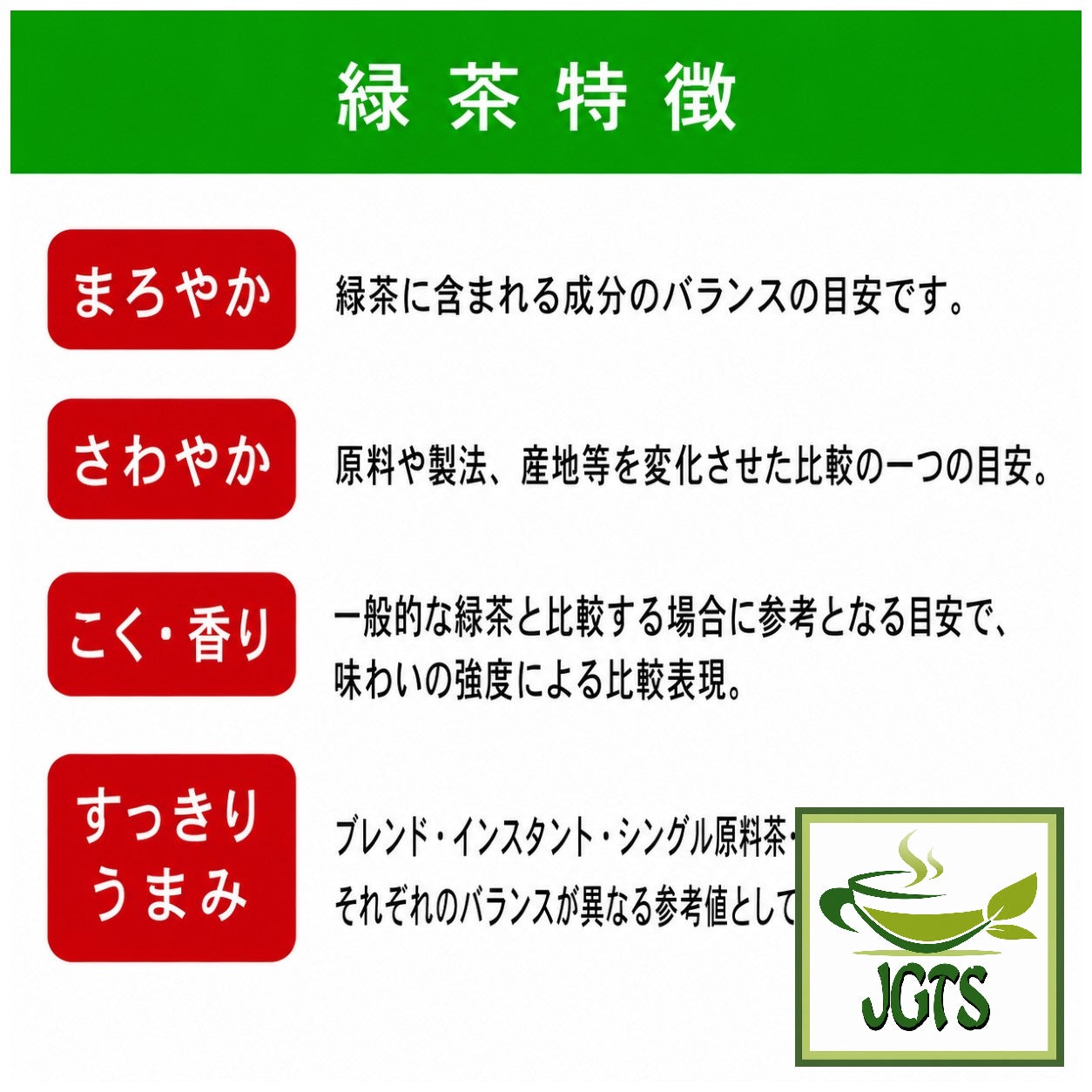 (Kunitaro) Delicious Caffeine-less Deep Steamed Instant Tea  - Product features