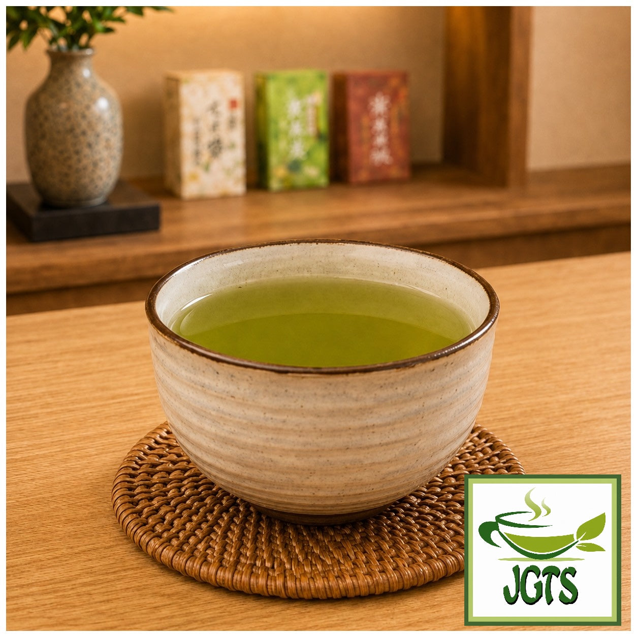 (Kunitaro) Fragrant Brown Rice Tea Bags - Served hot