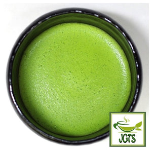  (Kyoeiseicha) Morihan Uji Matcha - Matcha whisked in black matcha bowl