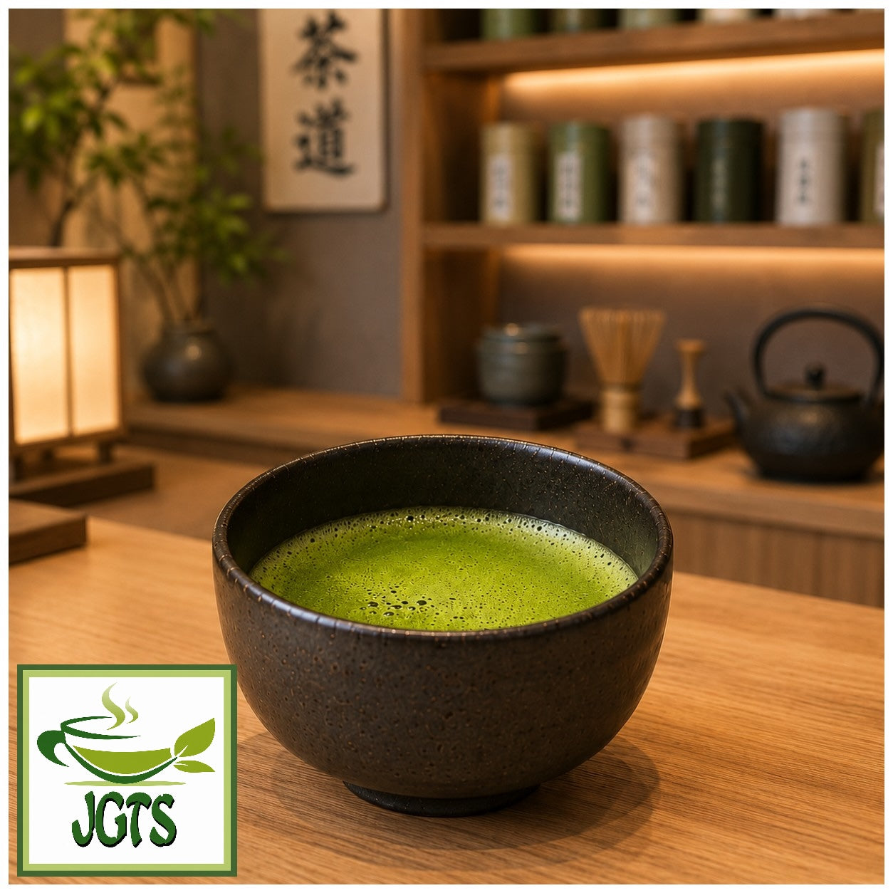 Kyoto - Chanokura - Organic Matcha - Bowl of matcha at tea shop