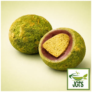 (Lotte) . Premium Ghana Sable Chocolate Deep Uji Matcha - One piece of matcha chocolate