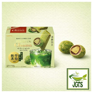 (Lotte) Premium Ghana Sable Chocolate Deep Uji Matcha - Box and 2 pieces