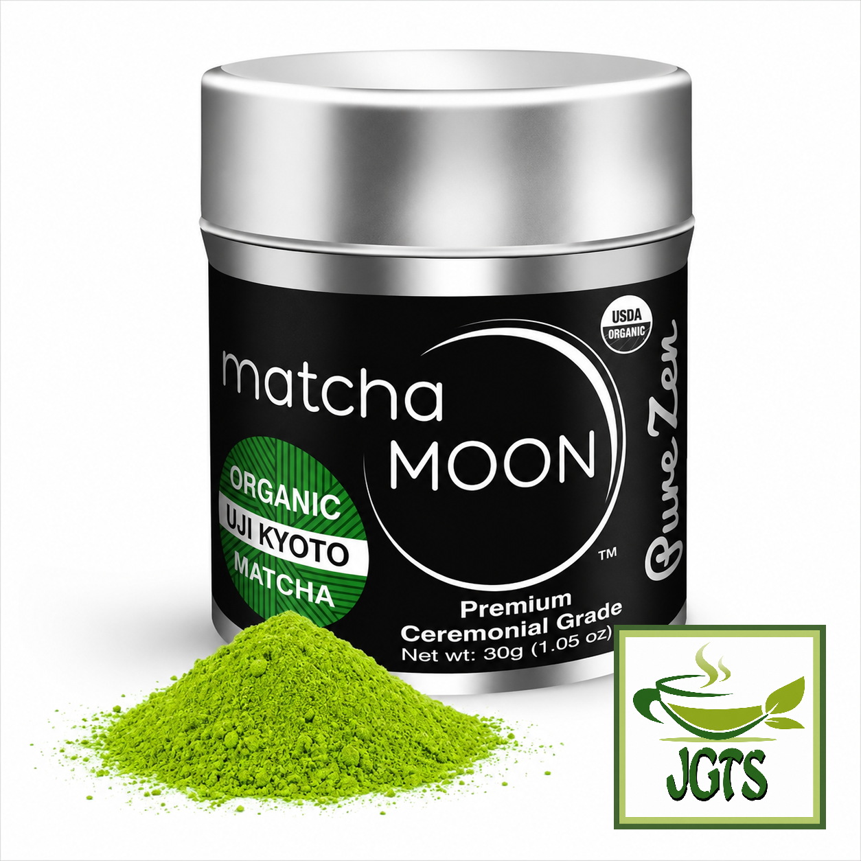 Matcha Moon Kyoto Uji Matcha Pure Zen (Premium Ceremonial Grade) - Matcha tin with powder 