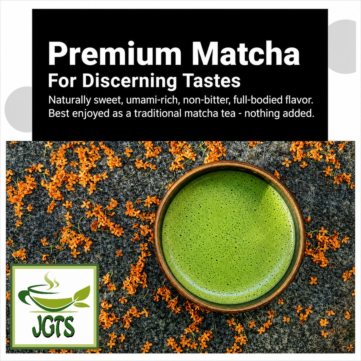 Matcha Moon Kyoto Uji Matcha Pure Zen (Premium Ceremonial Grade) - Naturally sweet, umami-rich, non-bitter, full-bodied flavor 
