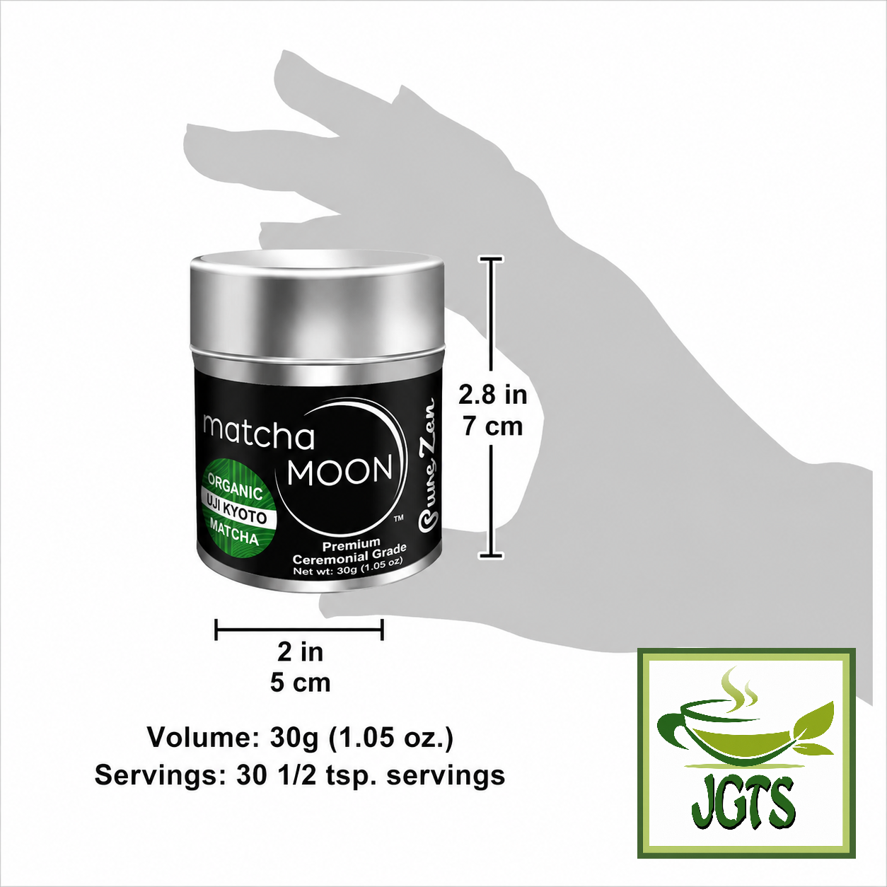Matcha Moon Kyoto Uji Matcha Pure Zen (Premium Ceremonial Grade) - Size tin 