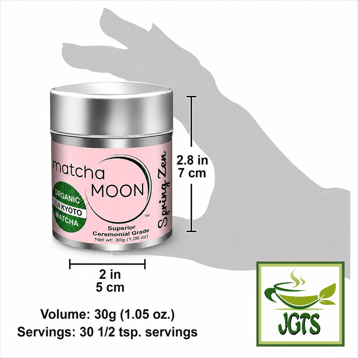 Matcha Moon Spring Zen (Superior Ceremonial Grade) - Size tin 
