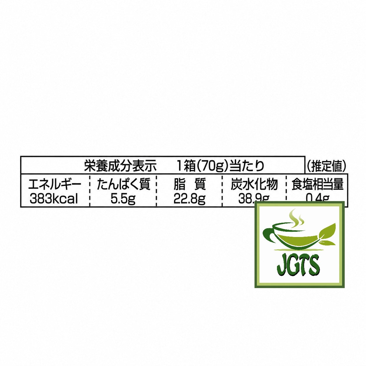 Meiji - Takenoko No Sato Chocolate - Nutrition Information