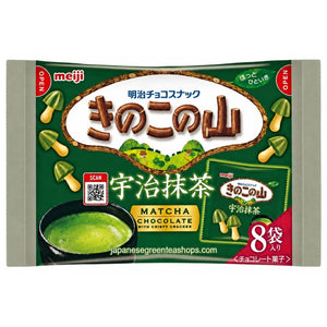 Meiji . Kinoko No Yama Matcha Chocolate