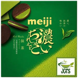 Meiji Dark Chocolate and Matcha Chocolate Sandwich - Meiji matcha cookies from Japan