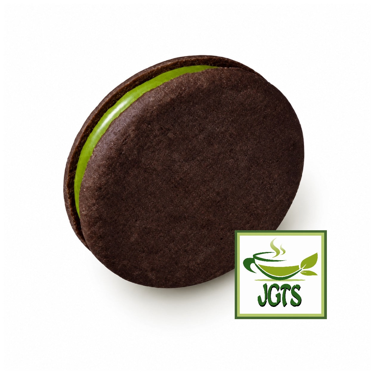 Meiji Dark Chocolate and Matcha Chocolate Sandwich - front view