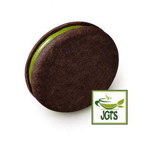 Meiji Dark Chocolate and Matcha Chocolate Sandwich - front view